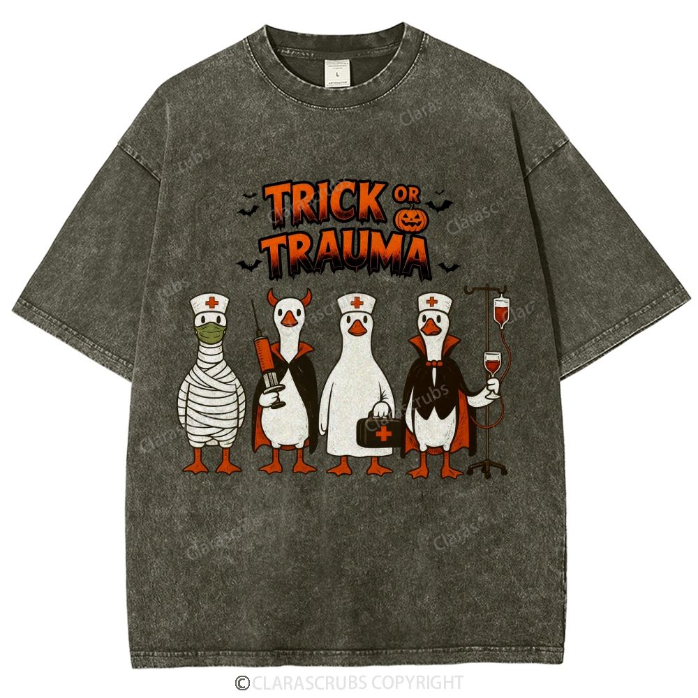 Trick Or Trauma Washed Vintage T-shirt