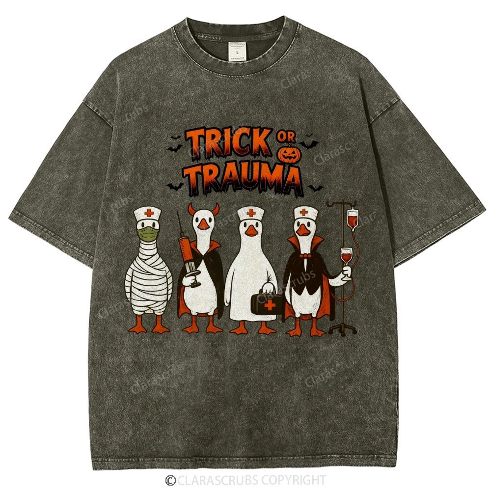 Trick Or Trauma Washed Vintage T-shirt