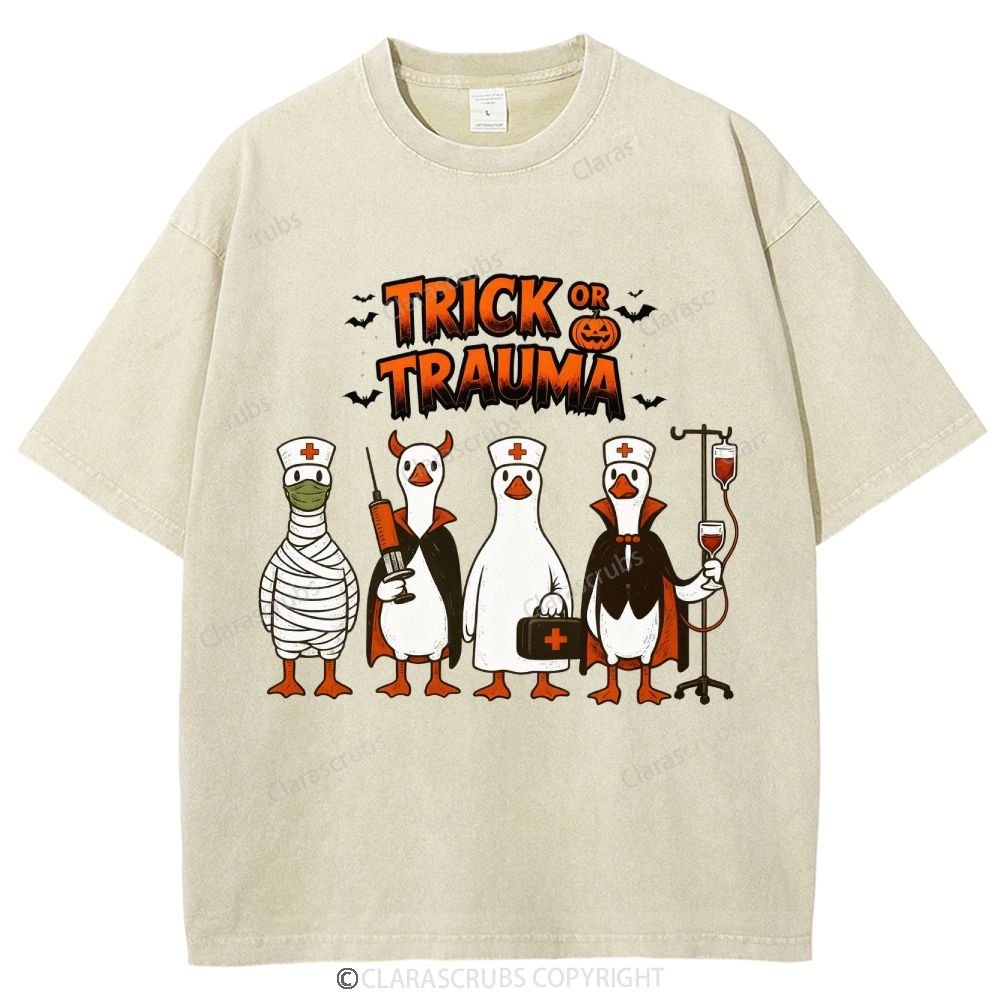Trick Or Trauma Washed Vintage T-shirt