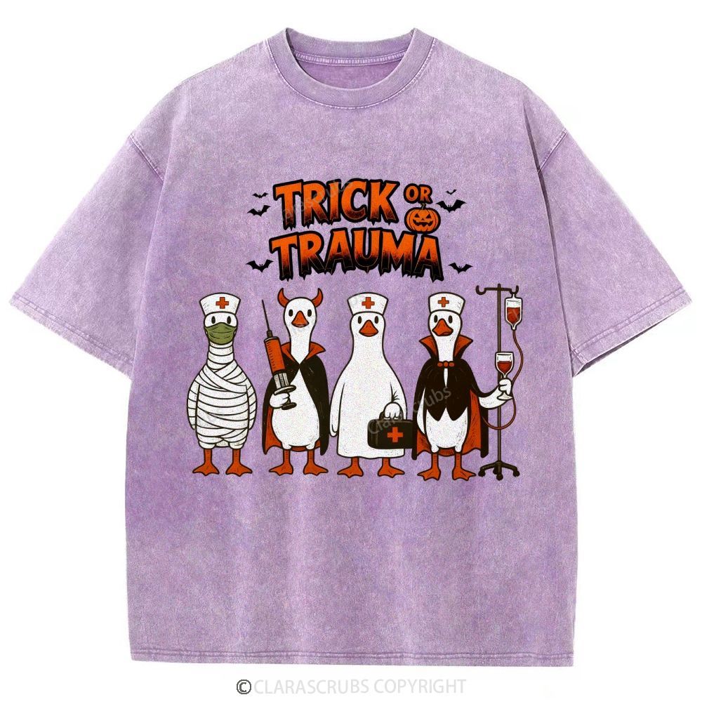 Trick Or Trauma Washed Vintage T-shirt
