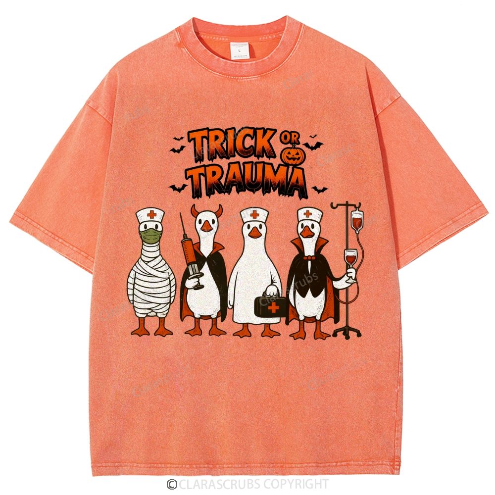 Trick Or Trauma Washed Vintage T-shirt