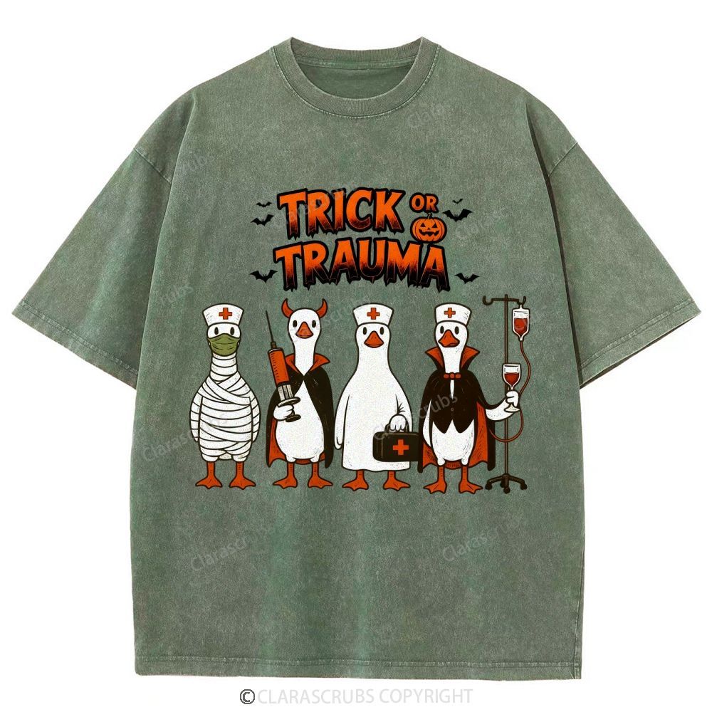Trick Or Trauma Washed Vintage T-shirt