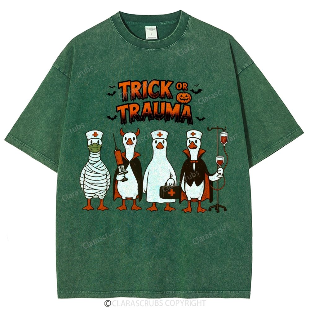 Trick Or Trauma Washed Vintage T-shirt