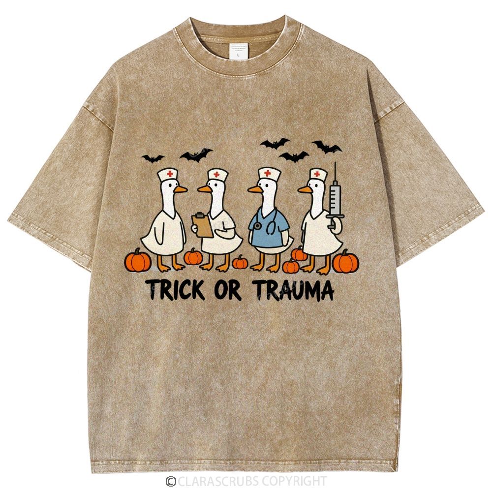 Trick Or Trauma Washed Vintage T-shirt