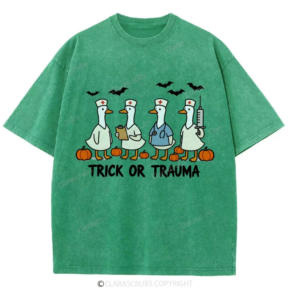Trick Or Trauma Washed Vintage T-shirt