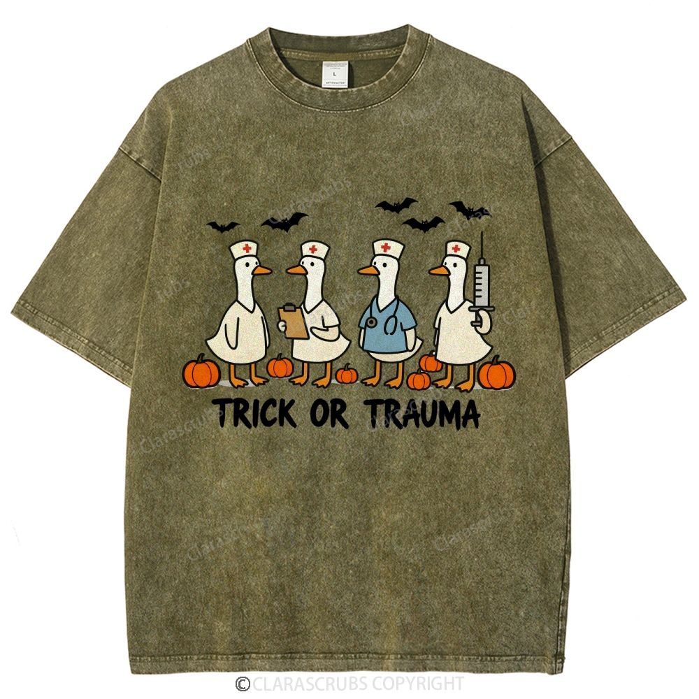 Trick Or Trauma Washed Vintage T-shirt