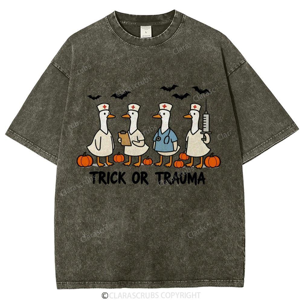 Trick Or Trauma Washed Vintage T-shirt