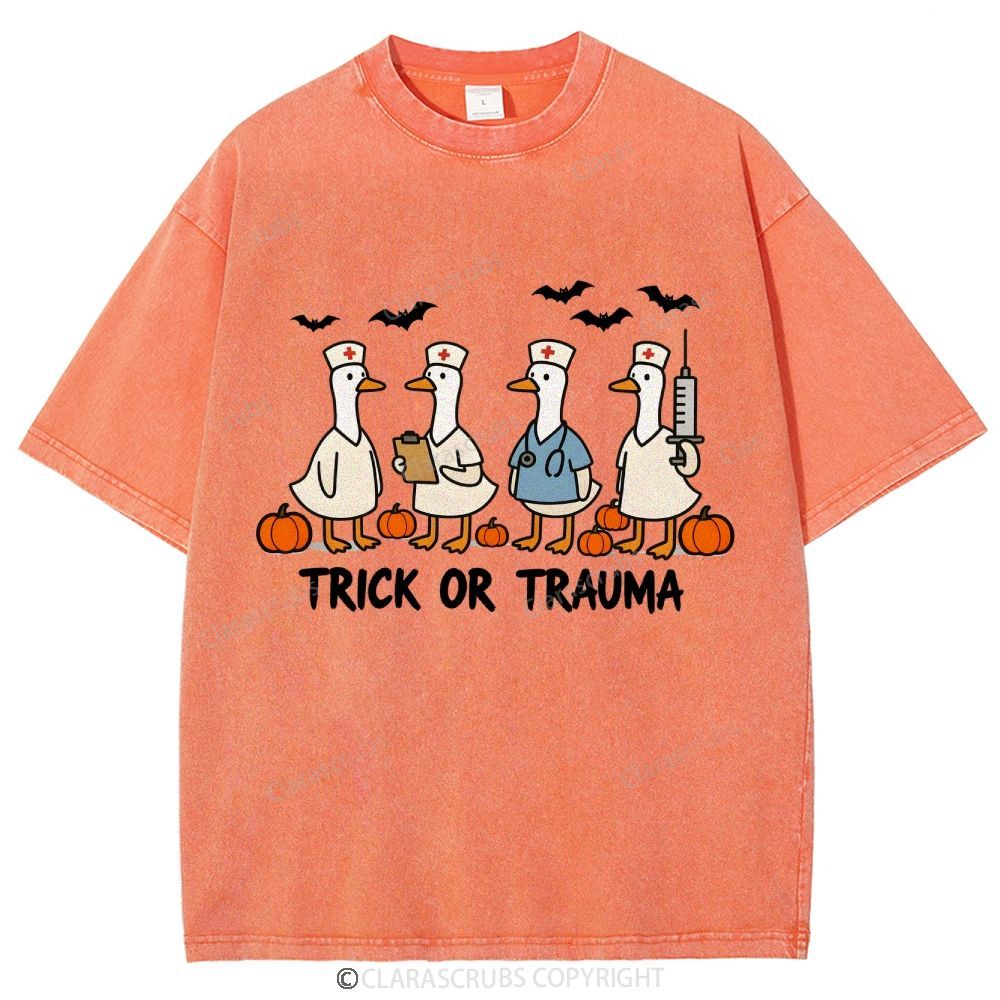 Trick Or Trauma Washed Vintage T-shirt