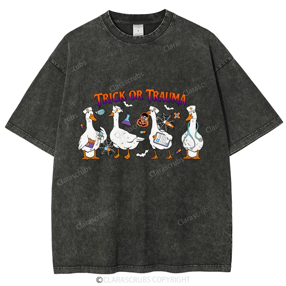 Trick Or Trauma Washed Vintage T-shirt
