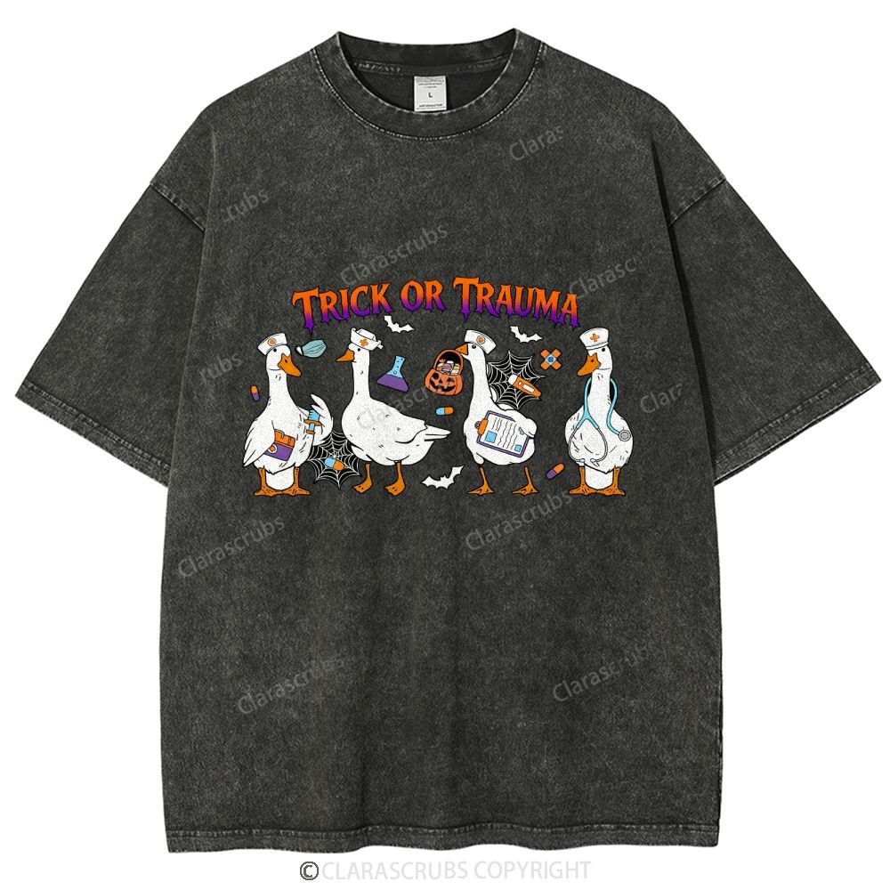 Trick Or Trauma Washed Vintage T-shirt