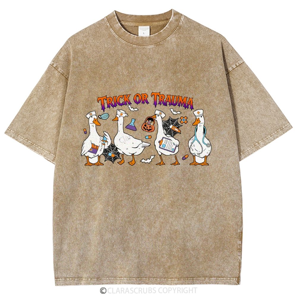 Trick Or Trauma Washed Vintage T-shirt