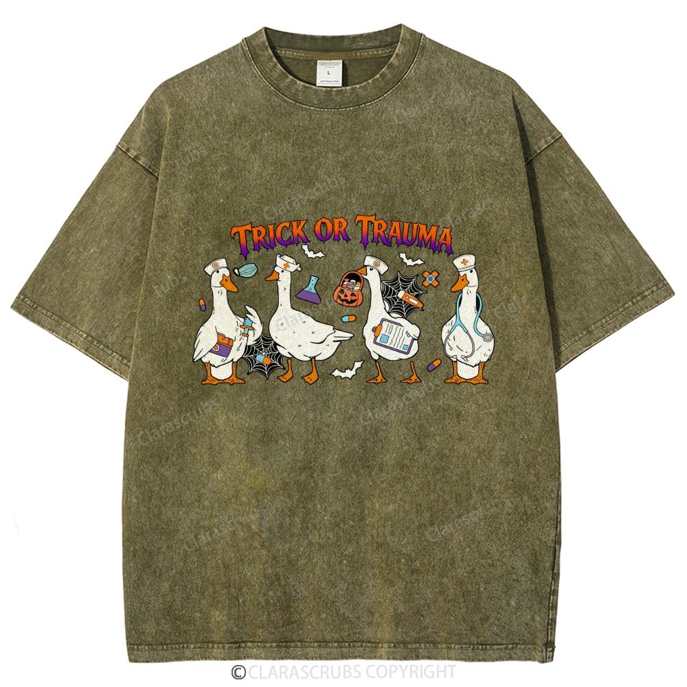Trick Or Trauma Washed Vintage T-shirt