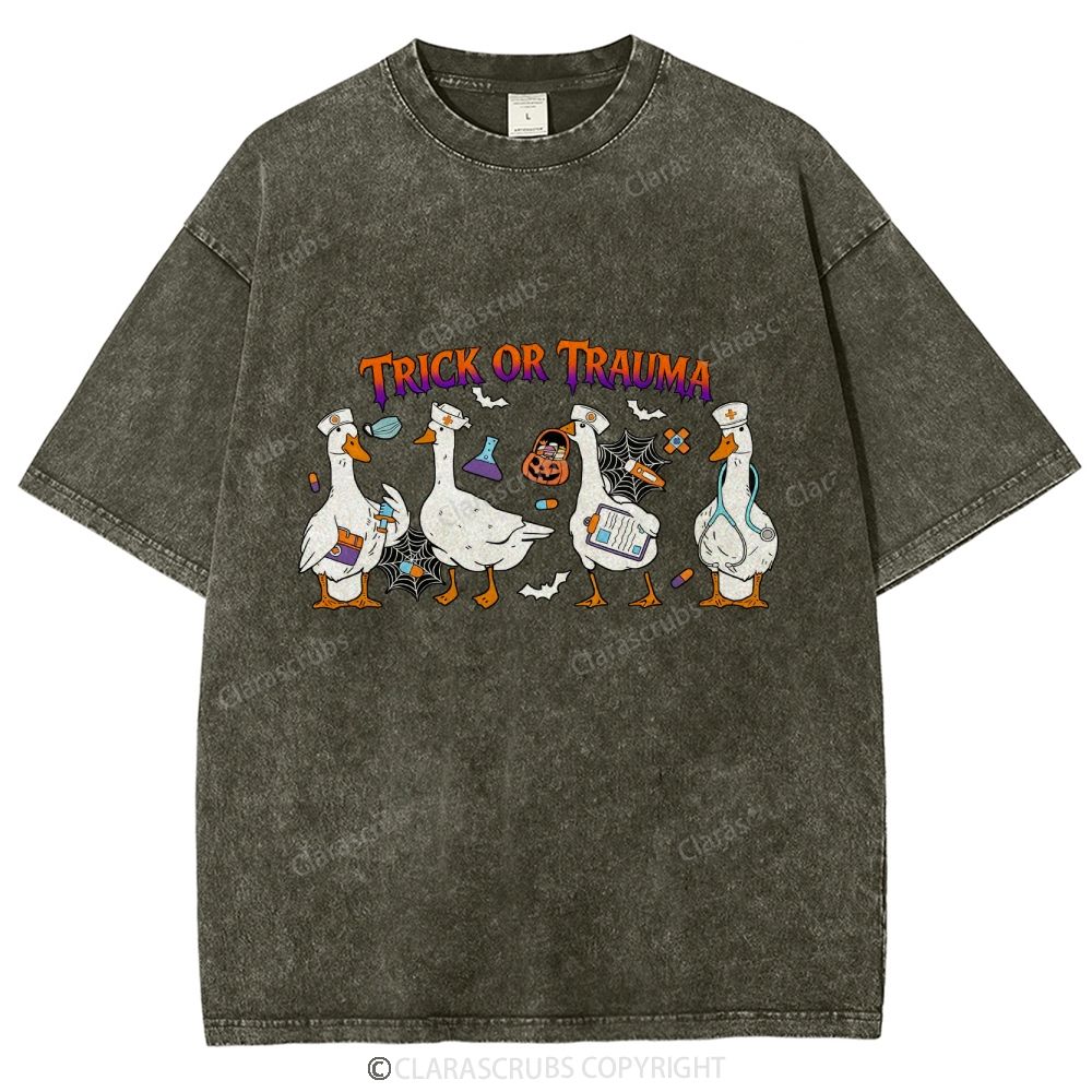 Trick Or Trauma Washed Vintage T-shirt