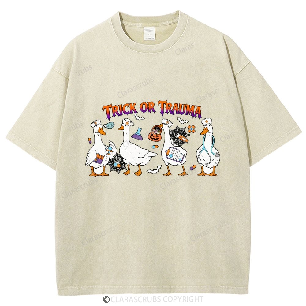 Trick Or Trauma Washed Vintage T-shirt