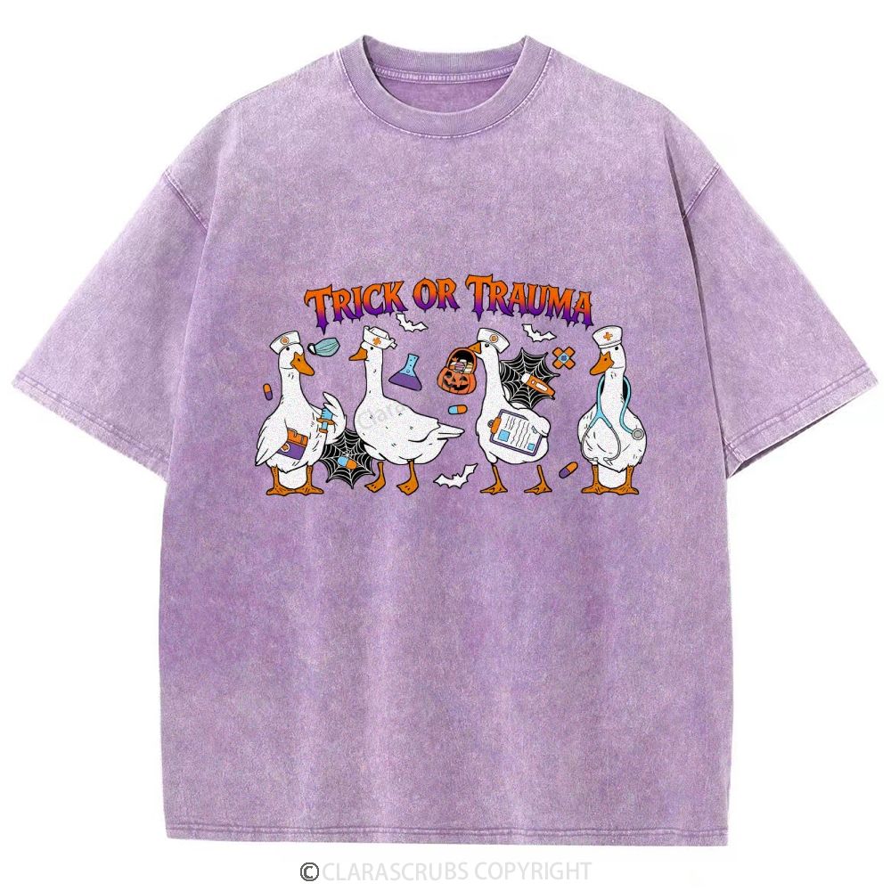 Trick Or Trauma Washed Vintage T-shirt
