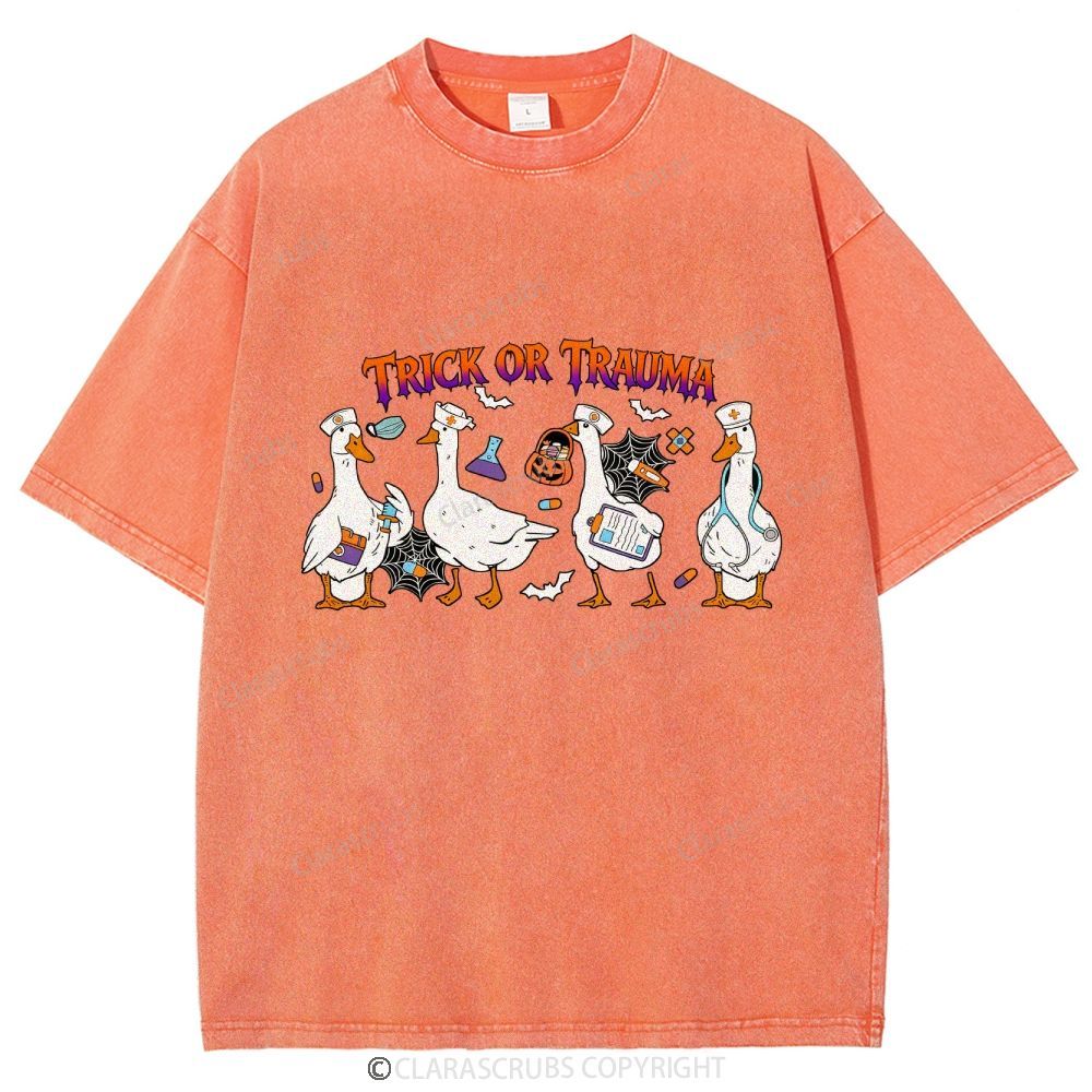 Trick Or Trauma Washed Vintage T-shirt