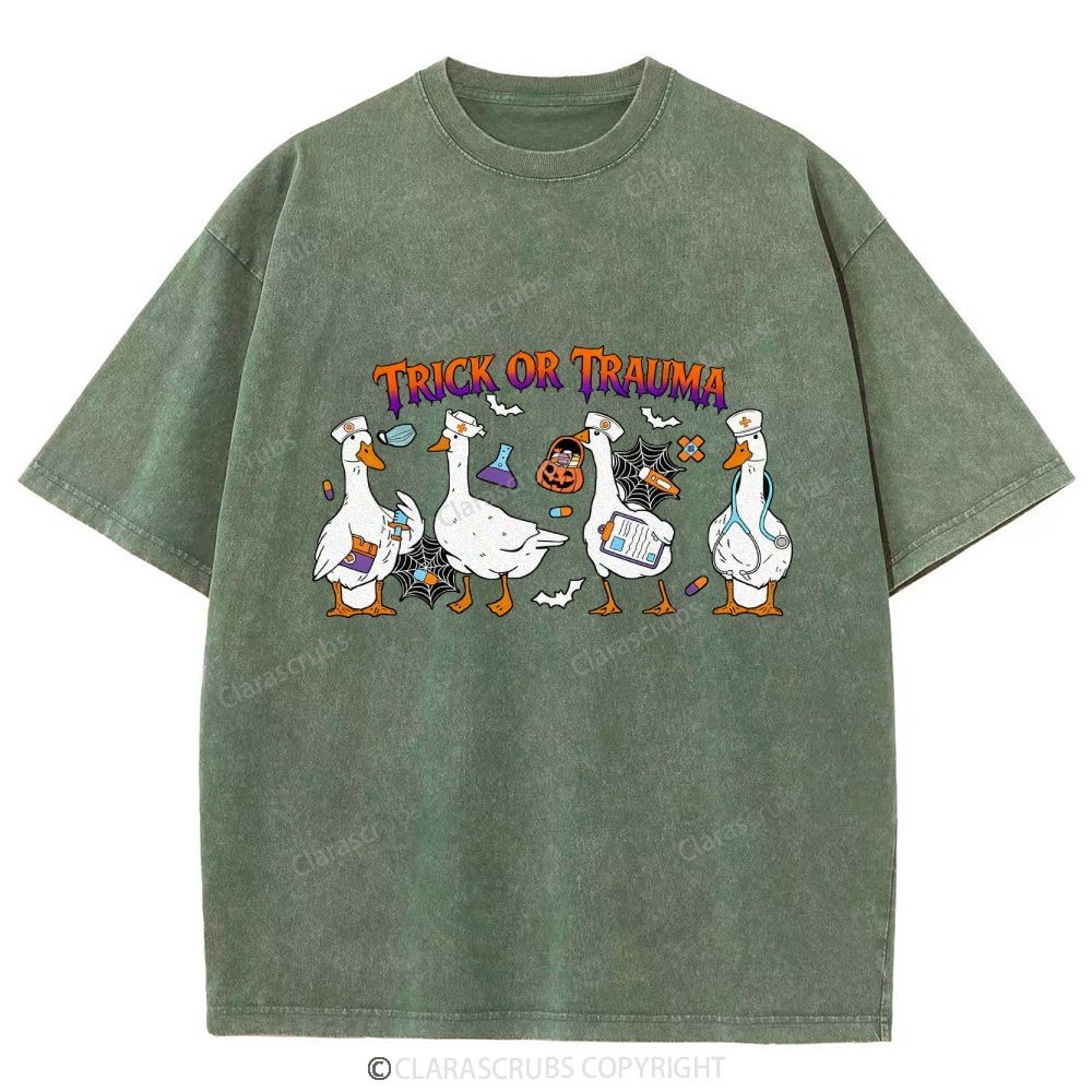 Trick Or Trauma Washed Vintage T-shirt