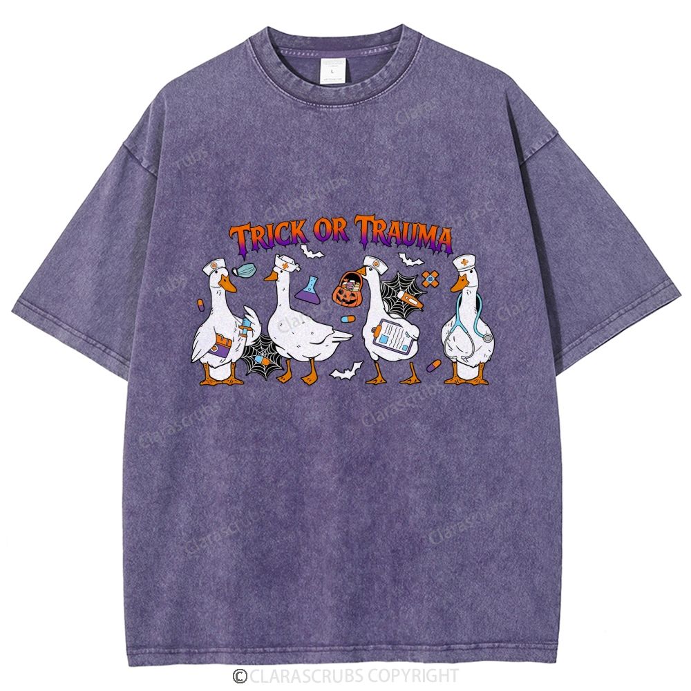 Trick Or Trauma Washed Vintage T-shirt