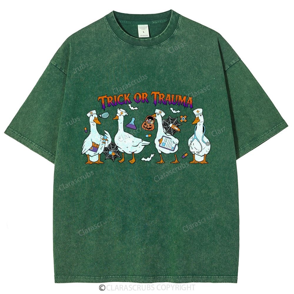 Trick Or Trauma Washed Vintage T-shirt