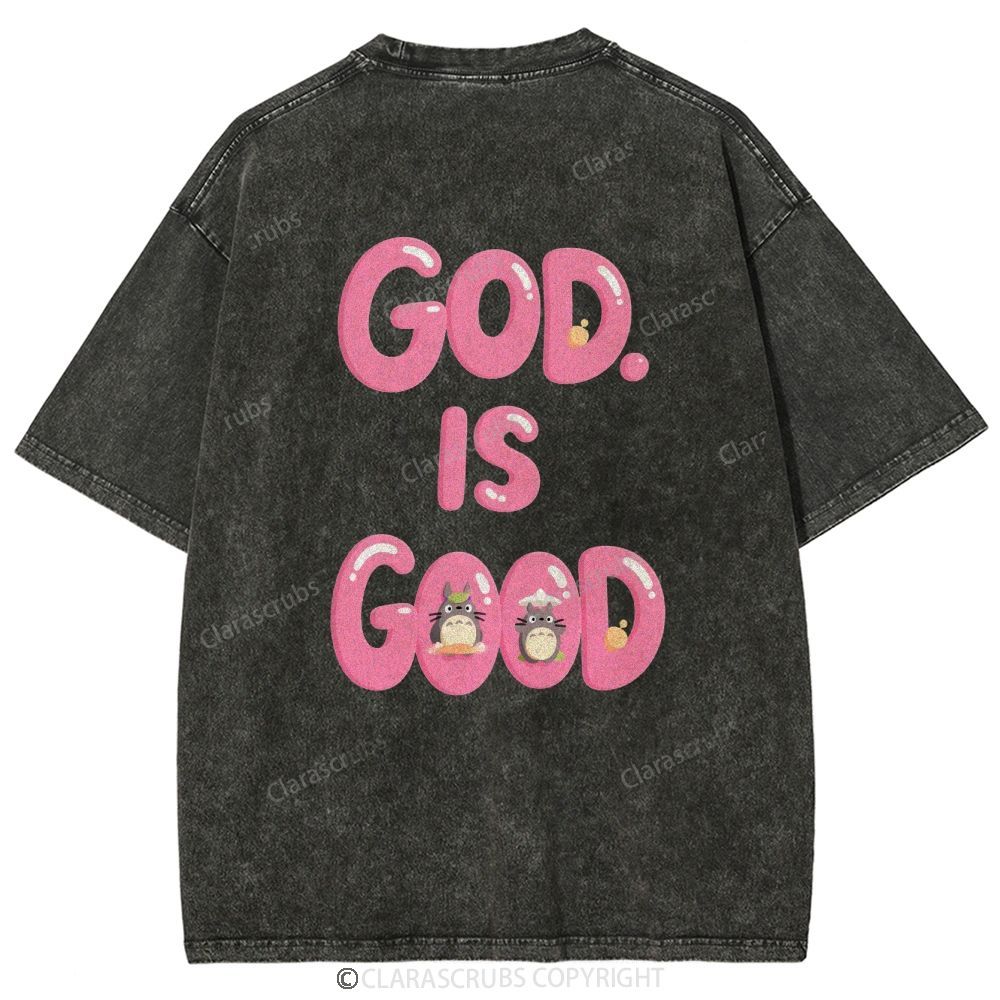 God Is Good Washed Vintage T-shirt