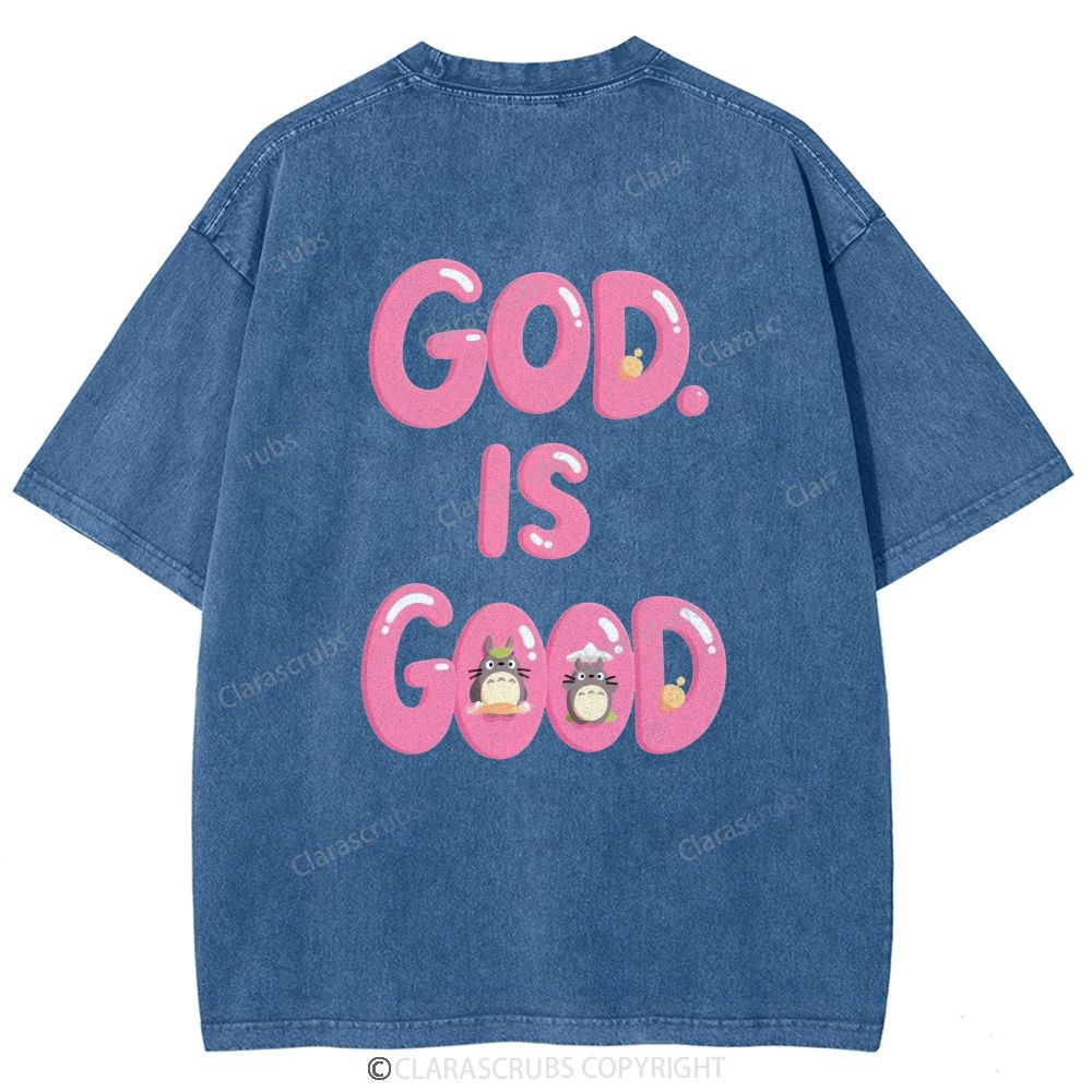 God Is Good Washed Vintage T-shirt