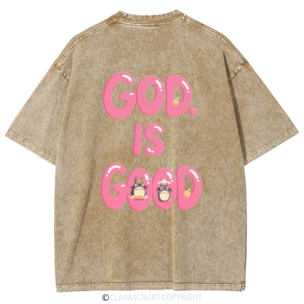 God Is Good Washed Vintage T-shirt