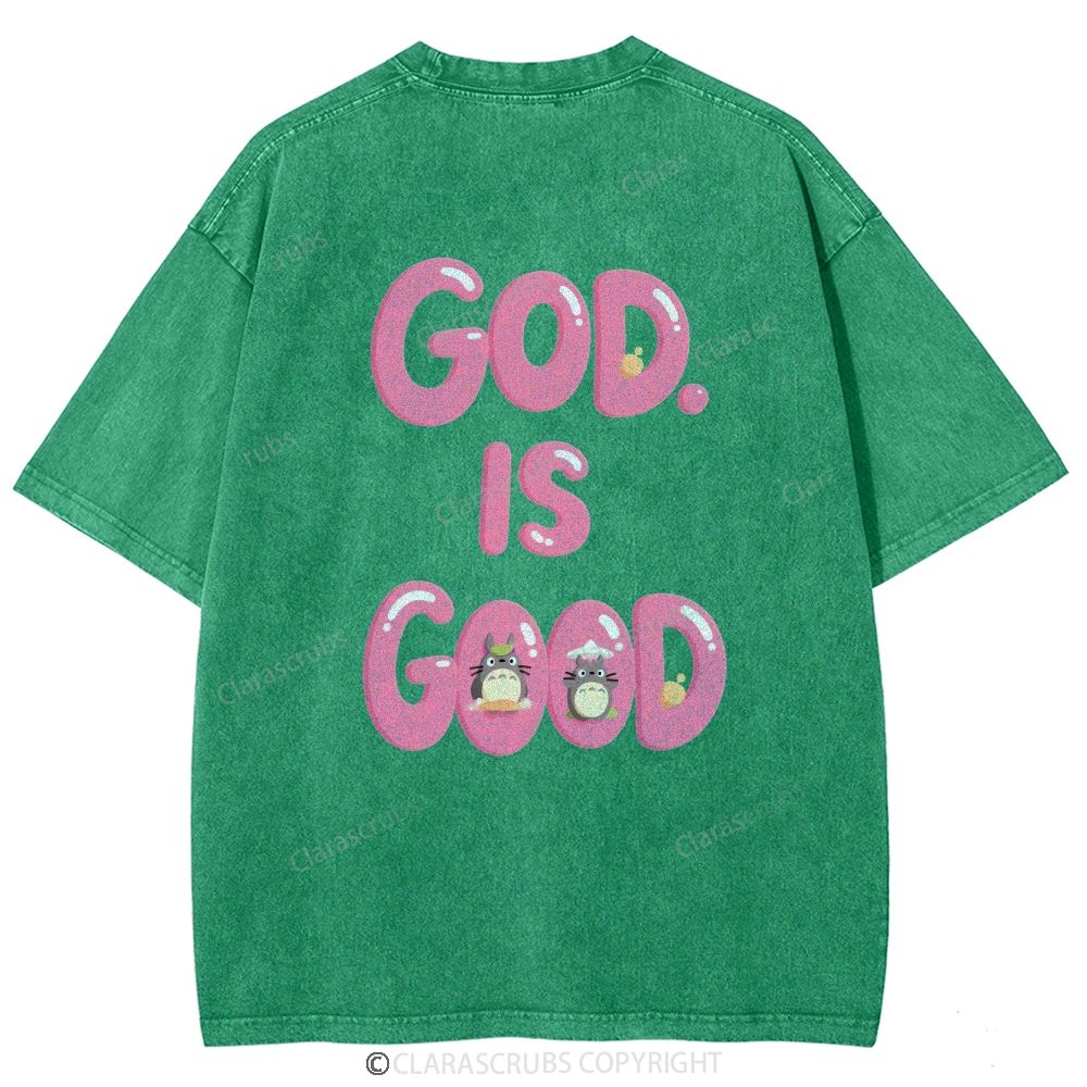 God Is Good Washed Vintage T-shirt