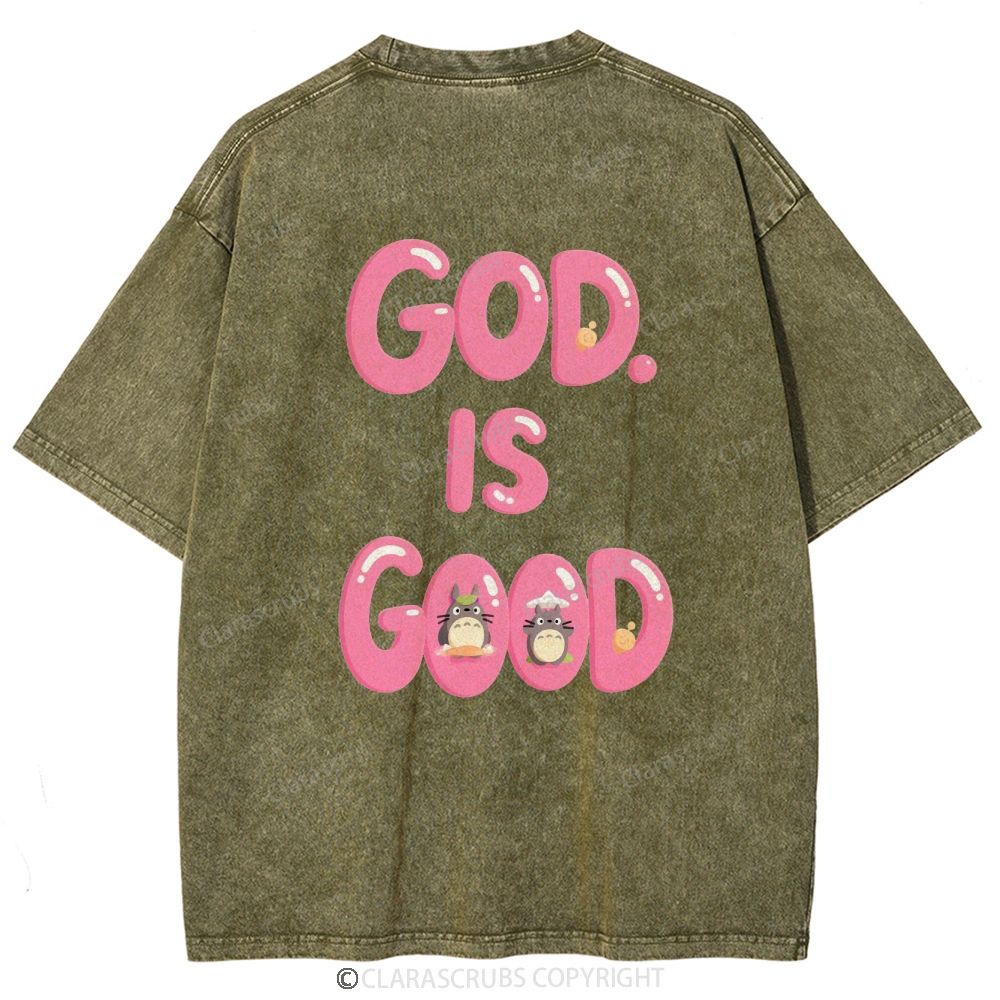God Is Good Washed Vintage T-shirt