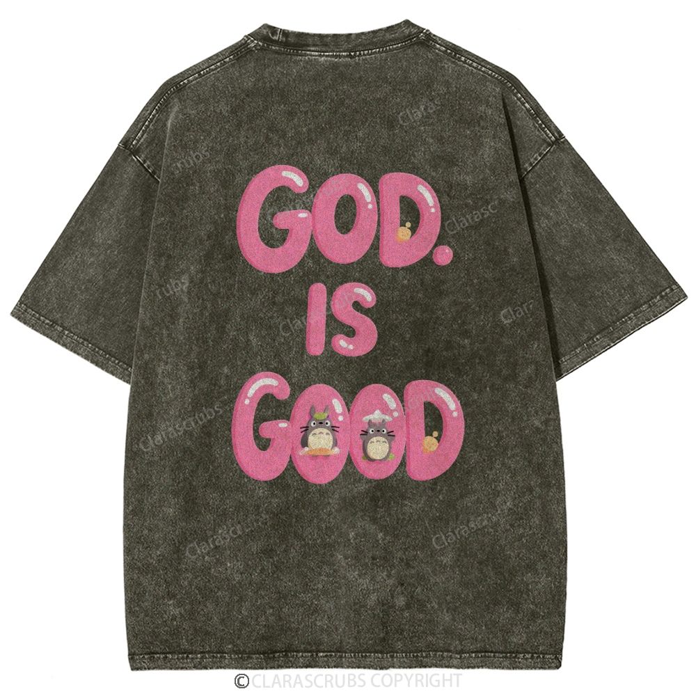 God Is Good Washed Vintage T-shirt
