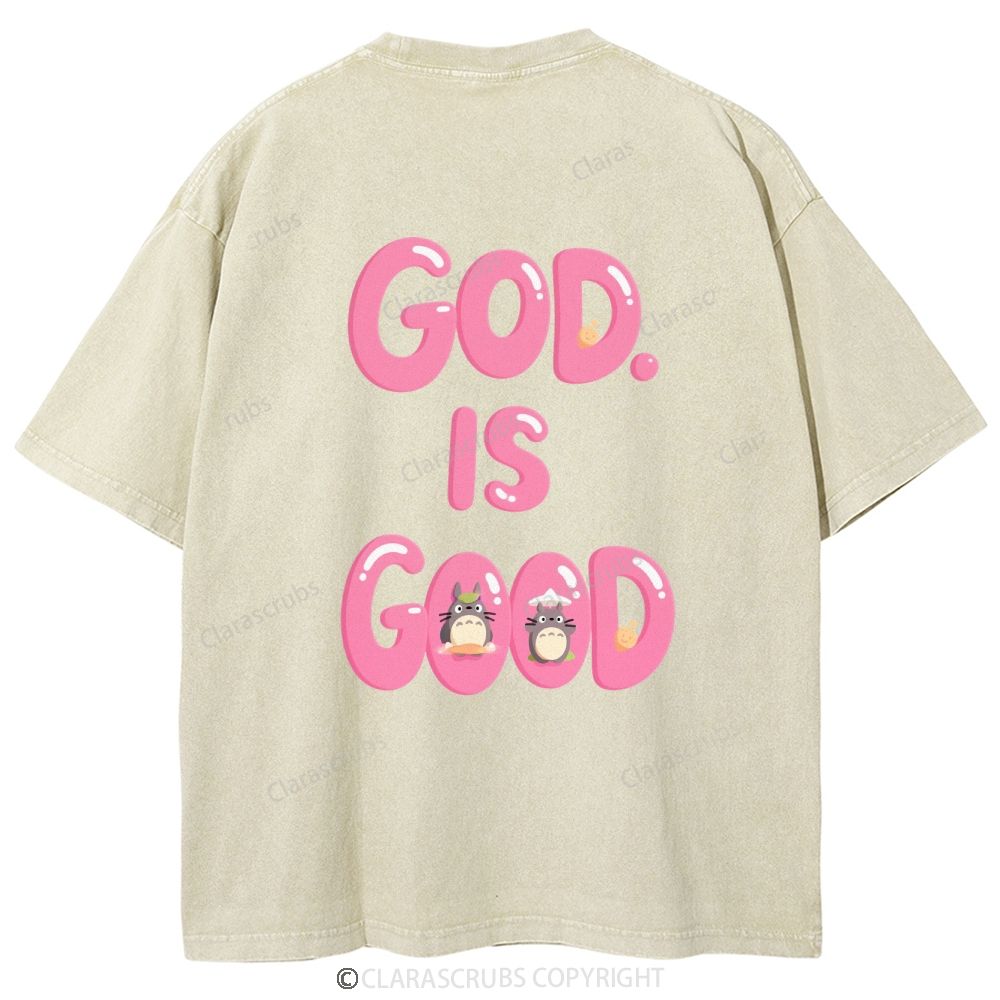 God Is Good Washed Vintage T-shirt