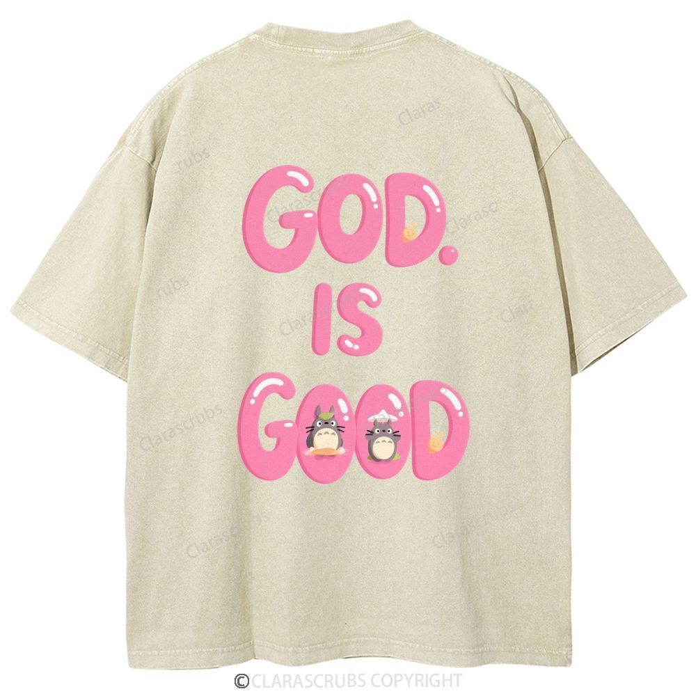 God Is Good Washed Vintage T-shirt