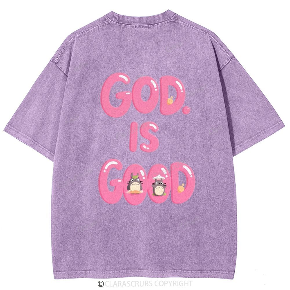 God Is Good Washed Vintage T-shirt
