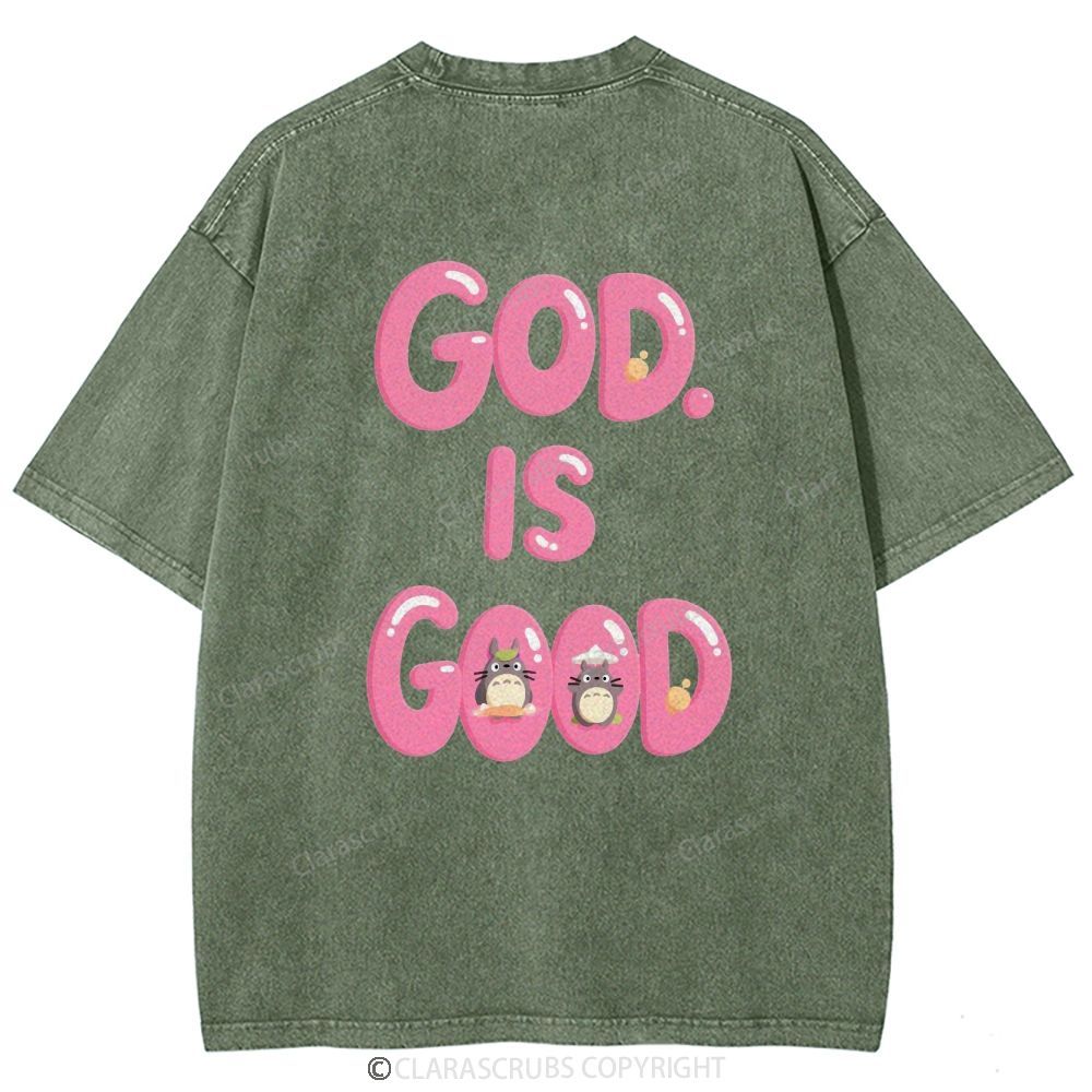 God Is Good Washed Vintage T-shirt