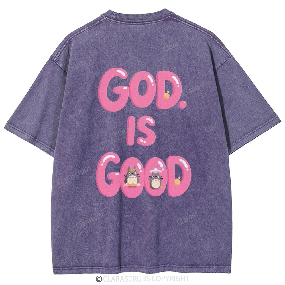 God Is Good Washed Vintage T-shirt