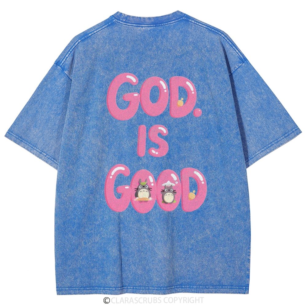 God Is Good Washed Vintage T-shirt