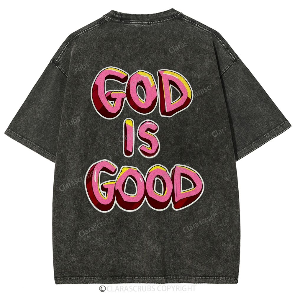 God Is Good Washed Vintage T-shirt