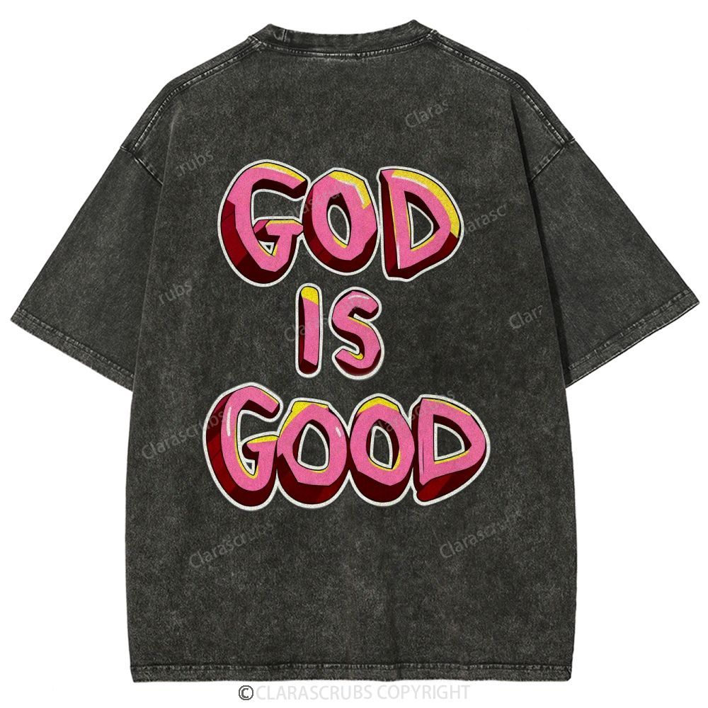 God Is Good Washed Vintage T-shirt
