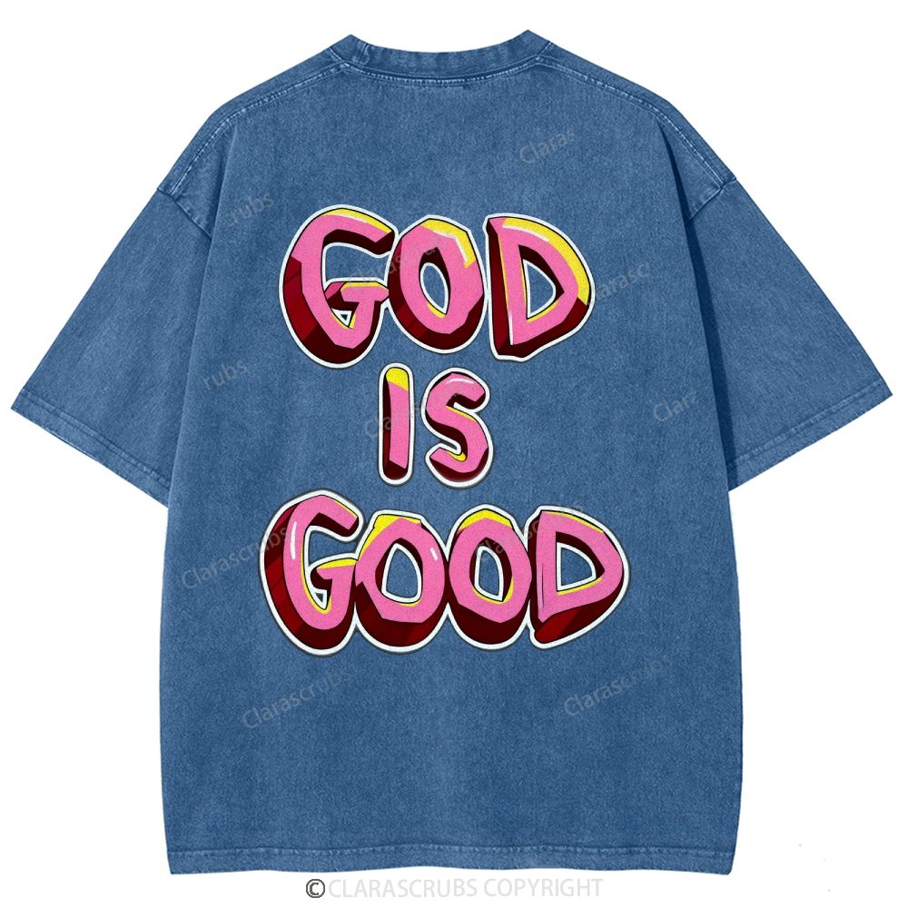 God Is Good Washed Vintage T-shirt