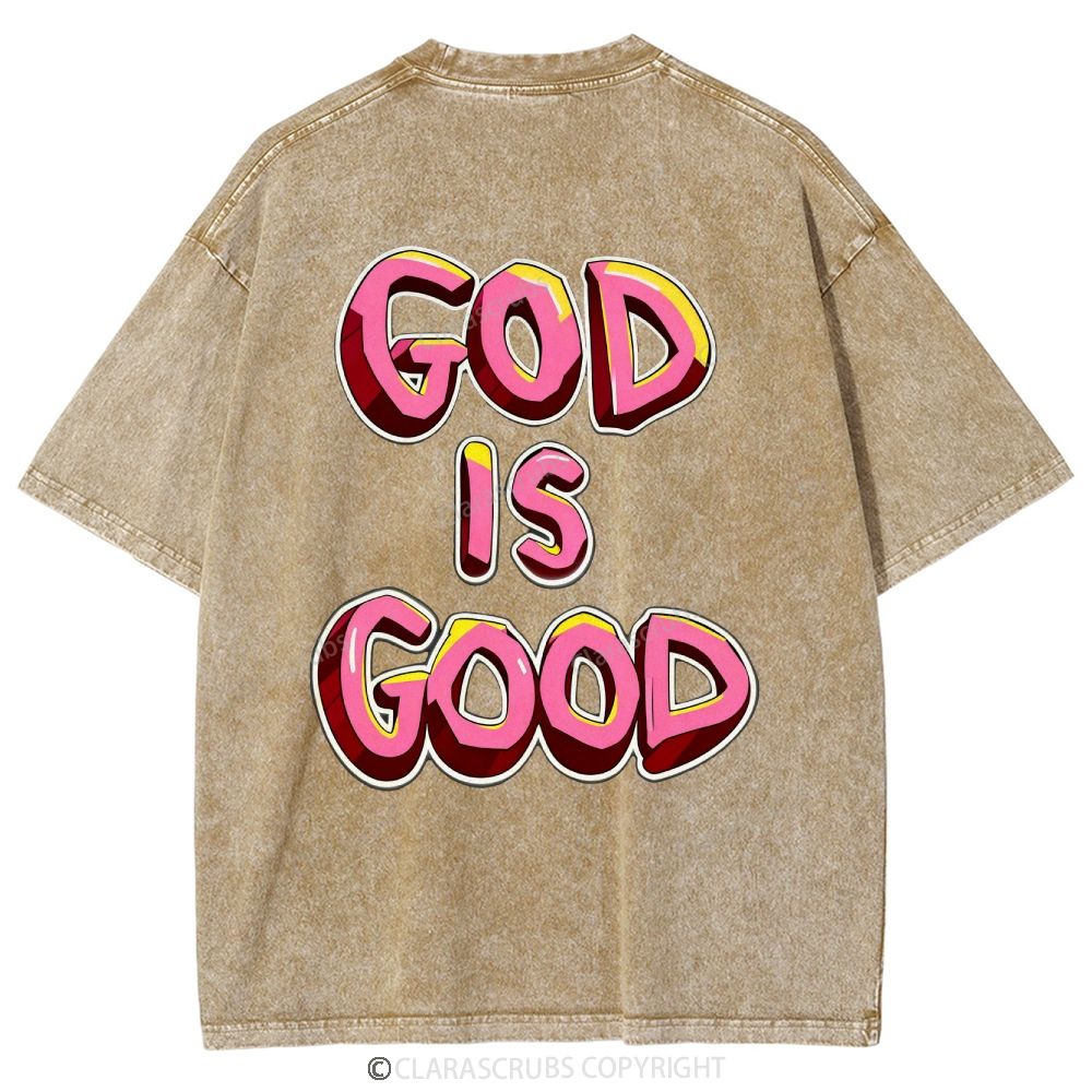 God Is Good Washed Vintage T-shirt