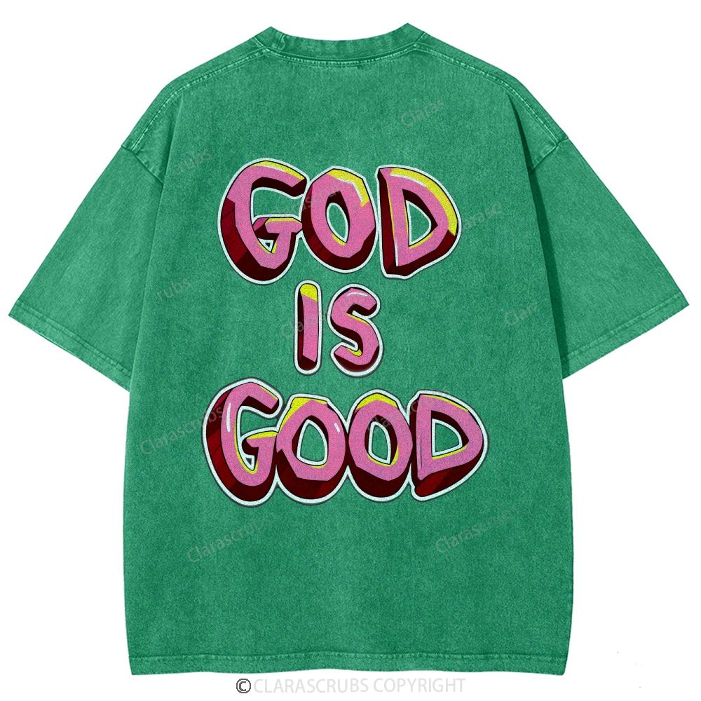 God Is Good Washed Vintage T-shirt