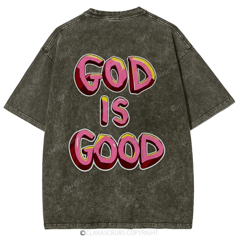 God Is Good Washed Vintage T-shirt