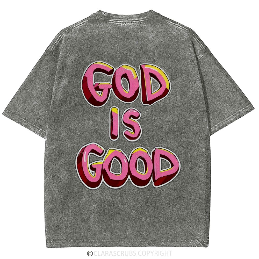 God Is Good Washed Vintage T-shirt