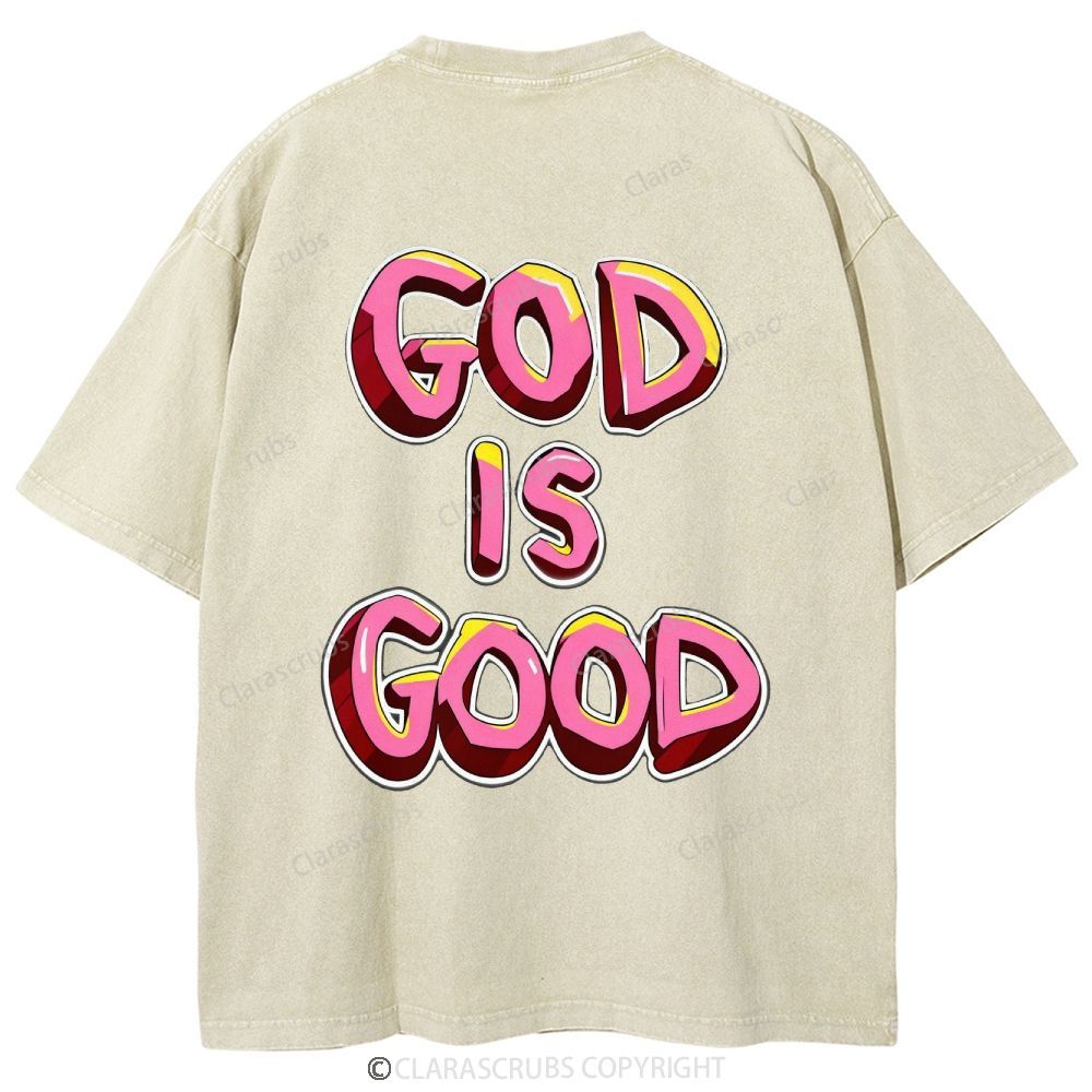 God Is Good Washed Vintage T-shirt