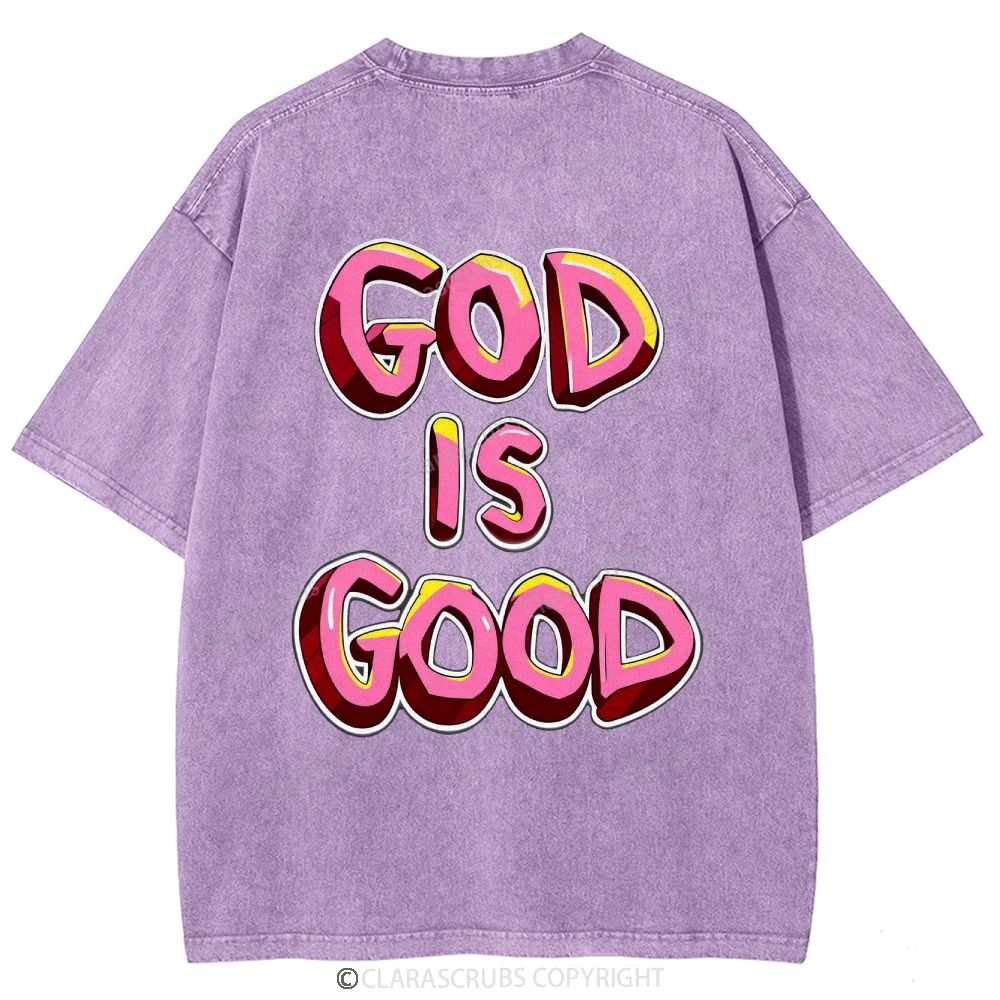 God Is Good Washed Vintage T-shirt
