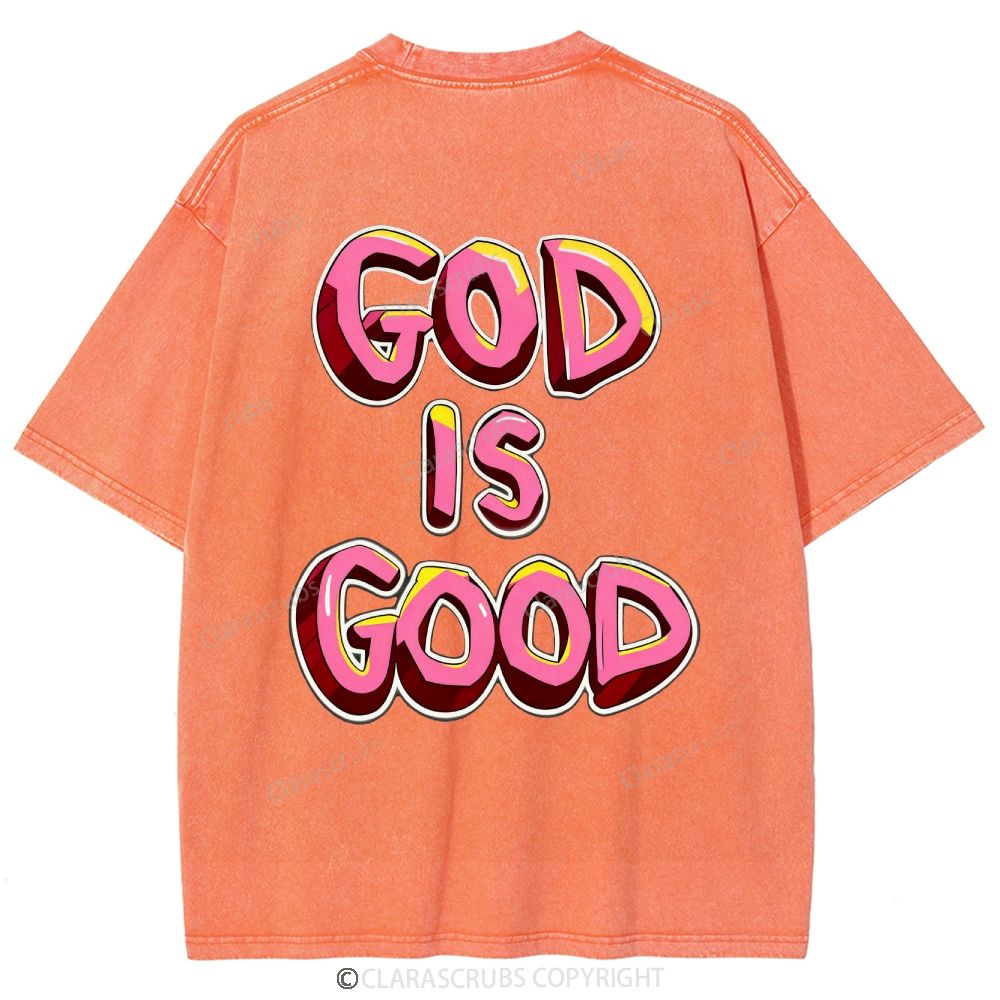 God Is Good Washed Vintage T-shirt