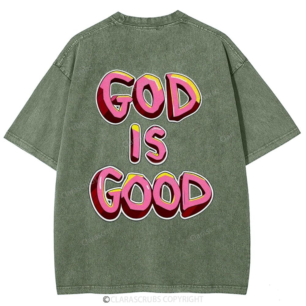God Is Good Washed Vintage T-shirt