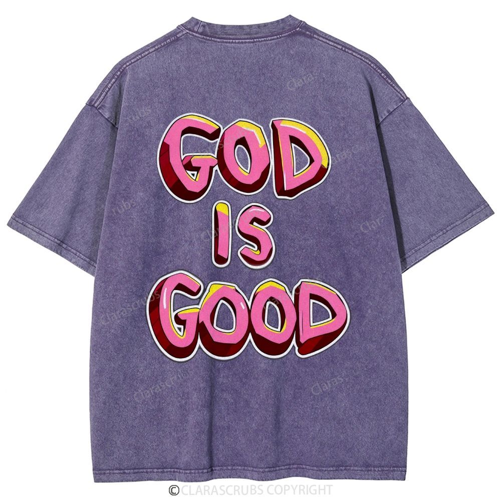 God Is Good Washed Vintage T-shirt