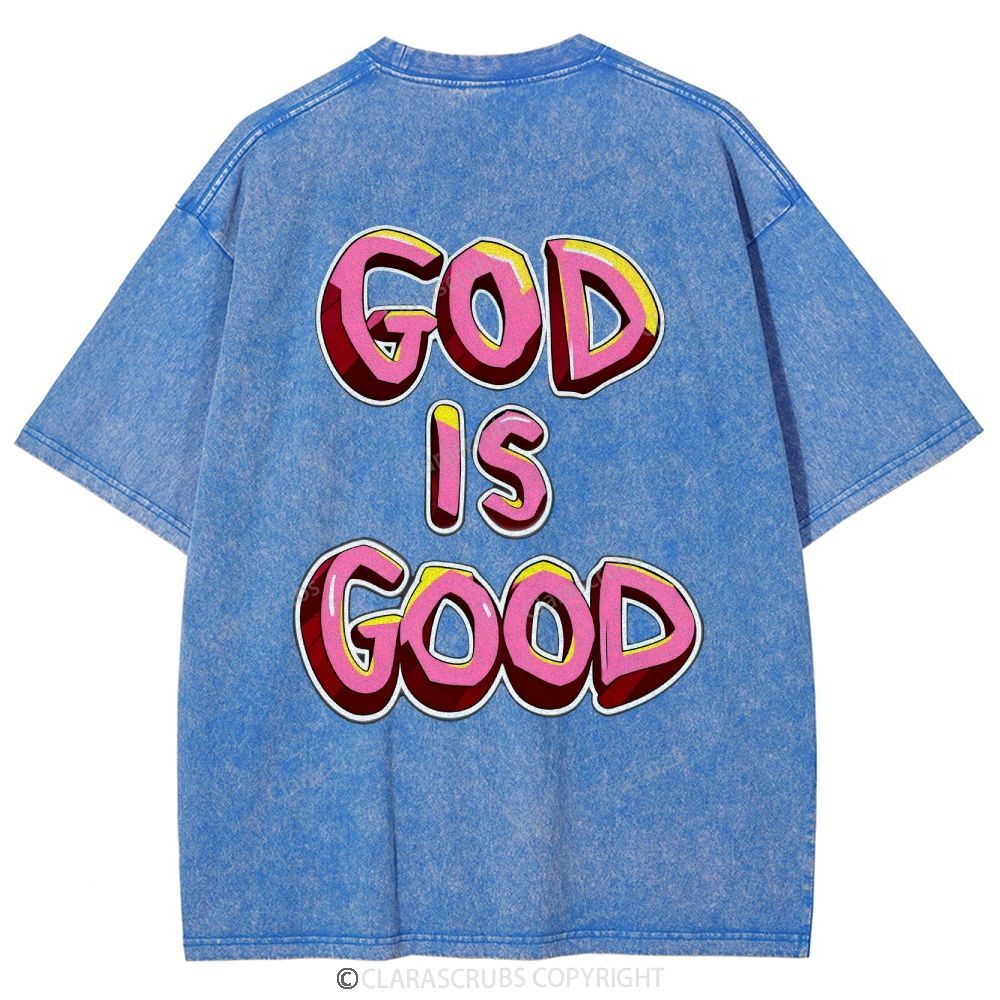 God Is Good Washed Vintage T-shirt