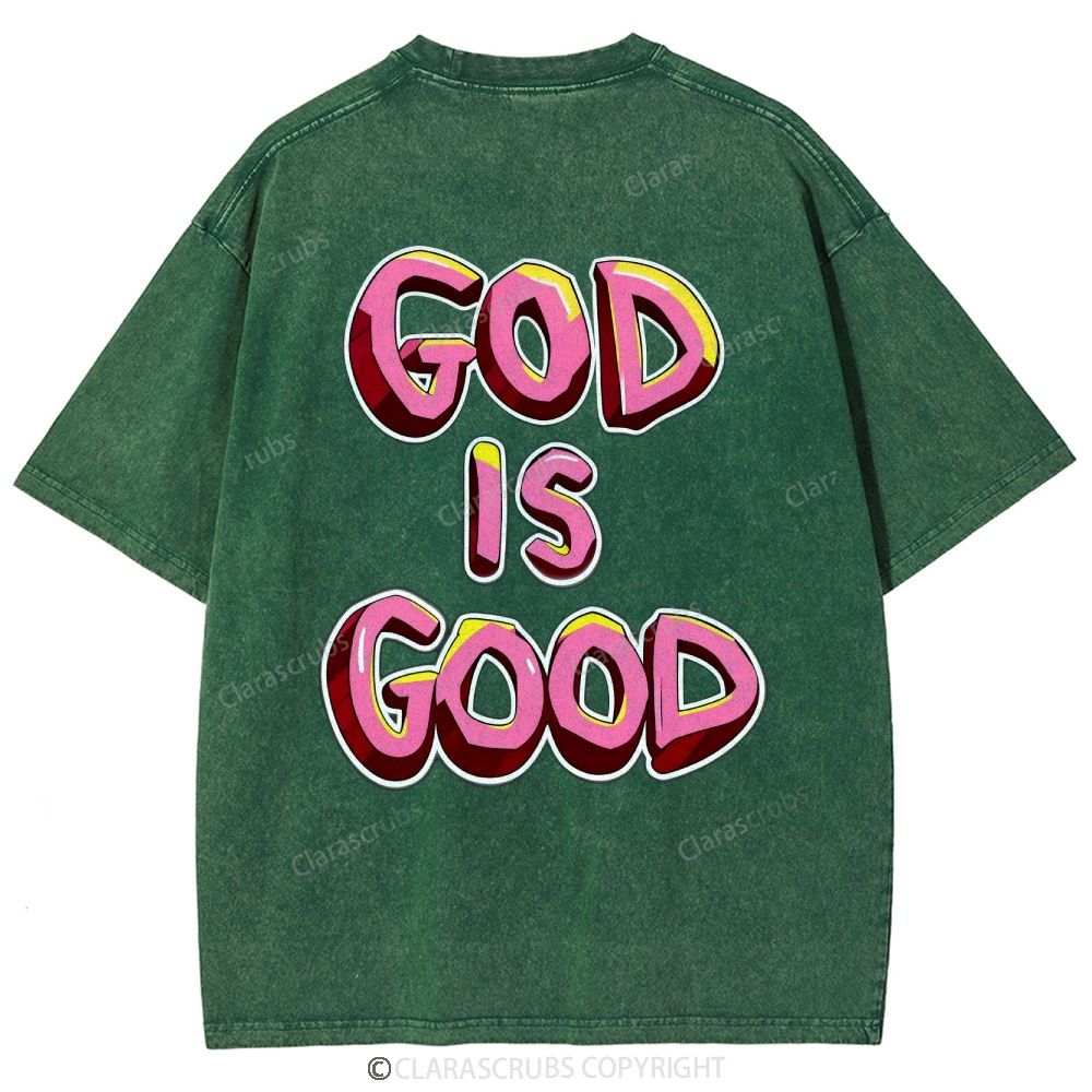 God Is Good Washed Vintage T-shirt