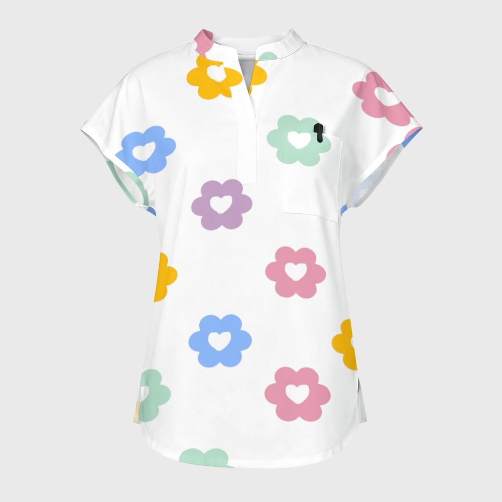 Women's Early Childhood Education Series Color Scrub Top